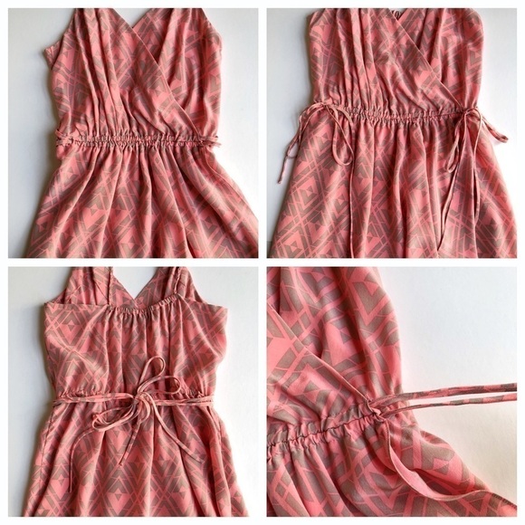 Rebecca Taylor Silk Print Faux Wrap Dress - Picture 8 of 11